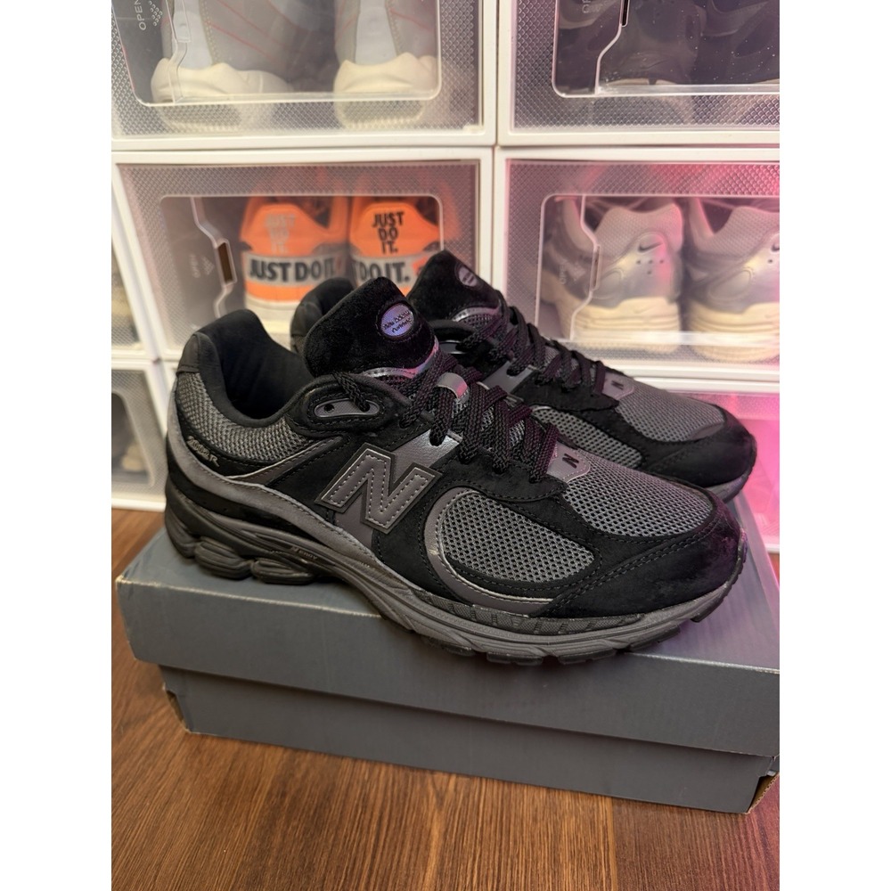Size 9 - New Balance 2002R Black Magnet M2002RBL Sneaker Mens Shoes